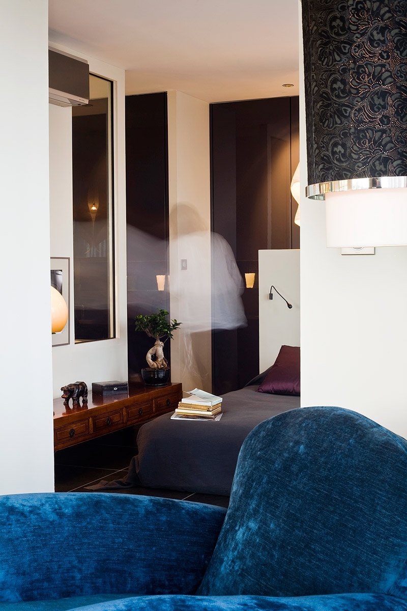 Ambiance de décoration dans un appartement rénové par l'architecte d'intérieur Béatrice Recoing photographiée par Denis Dalmasso