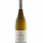Packshot d'une bouteille de vin blanc de Chateauneuf-du-Pape du Château La Genestière à Tavel